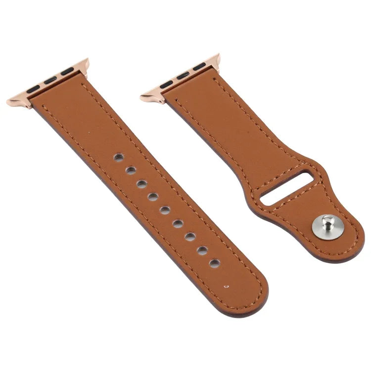 Para Apple Watch 3 / 2 / 1 Geração 38mm Correia de Couro Universal com Fivela, Para Apple Watch Series 8&7 41mm / SE 2&6&SE&5&4 40mm / 3&2&1 38mm, Para Apple Watch Series 7 41mm / 6 & SE & 5 & 4 40mm / 3 & 2 & 1 38mm