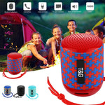 Coluna de Música Sem Fios Portátil T&G TG129 Mãos Livres com Microfone, Suporta Cartão TF e FM