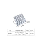 Luz de Crescimento para Plantas de Espectro Completo 45W 144 LEDs Fitolampy para Plantas, Flores, Cultivo de Mudas, Lâmpadas LED de Crescimento AC85-265V, EUA, UE, AU, UK