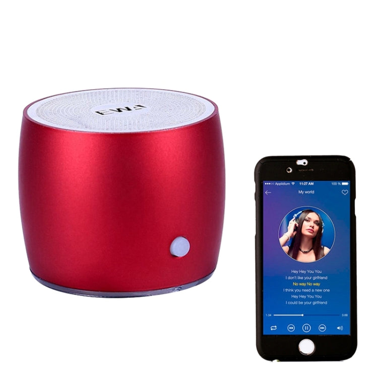 Coluna Bluetooth Portátil EWA A103 Caixa de Som Wireless com Graves Potentes Subwoofer Som Surround para Chamada e Duche