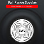 Coluna Bluetooth Portátil EWA A103 Caixa de Som Wireless com Graves Potentes Subwoofer Som Surround para Chamada e Duche