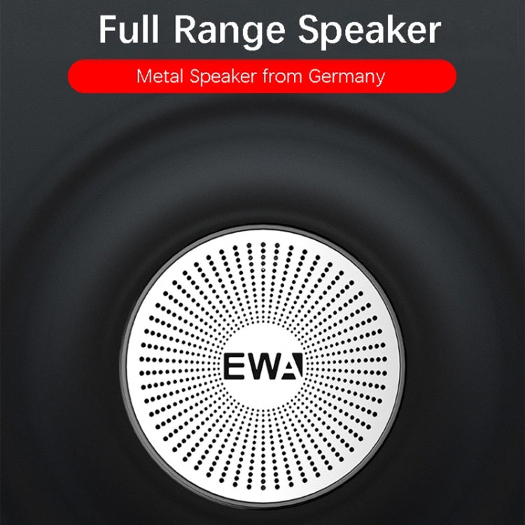 Coluna Bluetooth Portátil EWA A103 Caixa de Som Wireless com Graves Potentes Subwoofer Som Surround para Chamada e Duche
