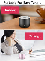 Coluna Bluetooth Portátil EWA A103 Caixa de Som Wireless com Graves Potentes Subwoofer Som Surround para Chamada e Duche