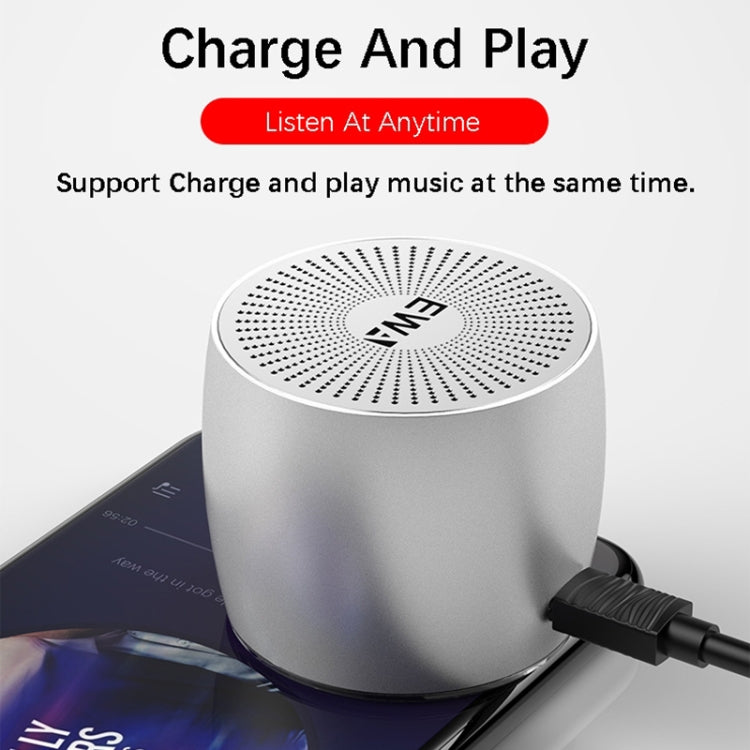 Coluna Bluetooth Portátil EWA A103 Caixa de Som Wireless com Graves Potentes Subwoofer Som Surround para Chamada e Duche