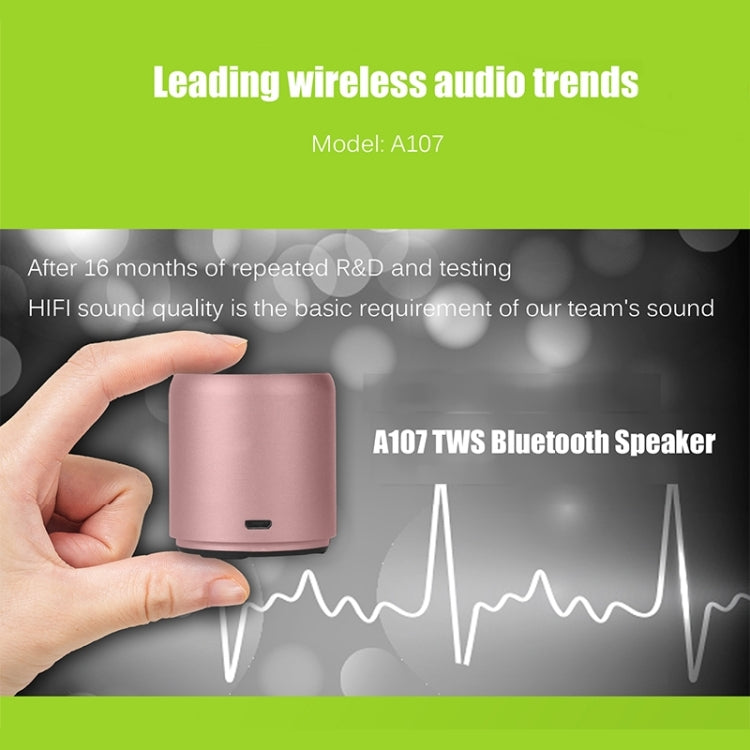 Coluna Bluetooth TWS Portátil EWA A107 Super Mini Caixa de Som Wireless Subwoofer Altifalantes para Computador Caixa para Duche