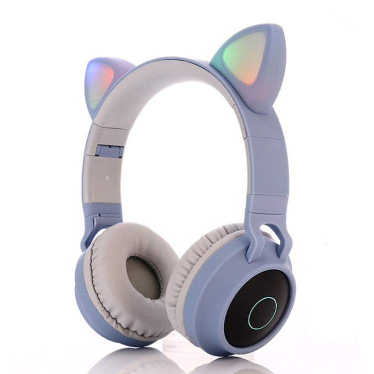 Auriculares Bluetooth 5.0 com orelhas de gato, dobráveis, on-ear, estéreo sem fios, com microfone, luz LED, rádio FM, cartão TF, SYA00833501F, SYA00833501A, SYA00833501B, SYA00833501C, SYA00833501D, SYA00833501E