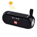 Coluna Portátil Sem Fios T&G TG182 Caixa de Música Estéreo Solar Impermeável Rádio USB AUX FM Super Graves