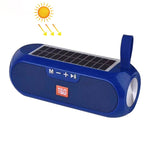 Coluna Portátil Sem Fios T&G TG182 Caixa de Música Estéreo Solar Impermeável Rádio USB AUX FM Super Graves