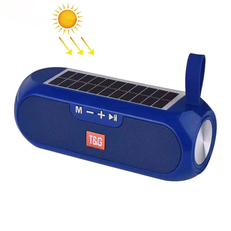 Coluna Portátil Sem Fios T&G TG182 Caixa de Música Estéreo Solar Impermeável Rádio USB AUX FM Super Graves