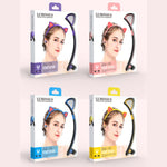 Auricular Bluetooth sem fios ZW29 com orelhas de gato, som estéreo HIFI, moda, portátil para desporto, com microfone e luz LED luminosa