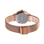 Relógio Feminino Skmei 1595 Elegante de Moda com Mostrador Sem Escala e Correia de Malha de Aço Resistente à Água Relógio de Quartzo para Estudantes e Negócios