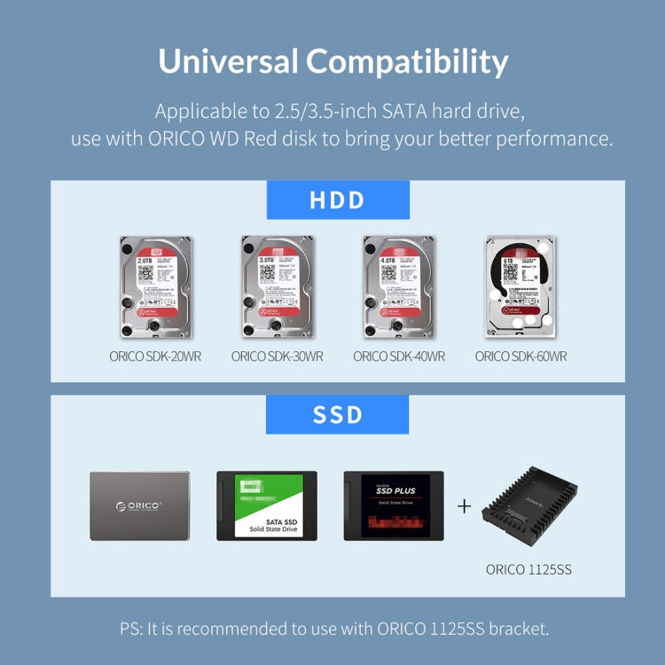 ORICO 9528U3 Caixa Externa para Disco Rígido de 3,5 polegadas