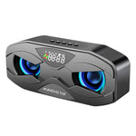 Coluna Bluetooth M5 Design Coruja LED Flash Altifalante Sem Fios Rádio FM Despertador Cartão TF