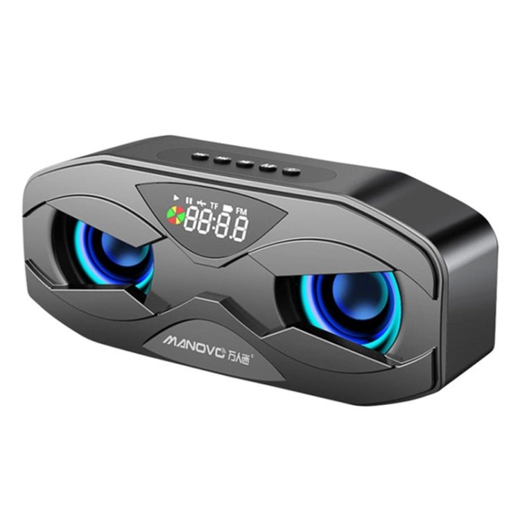 Coluna Bluetooth M5 Design Coruja LED Flash Altifalante Sem Fios Rádio FM Despertador Cartão TF