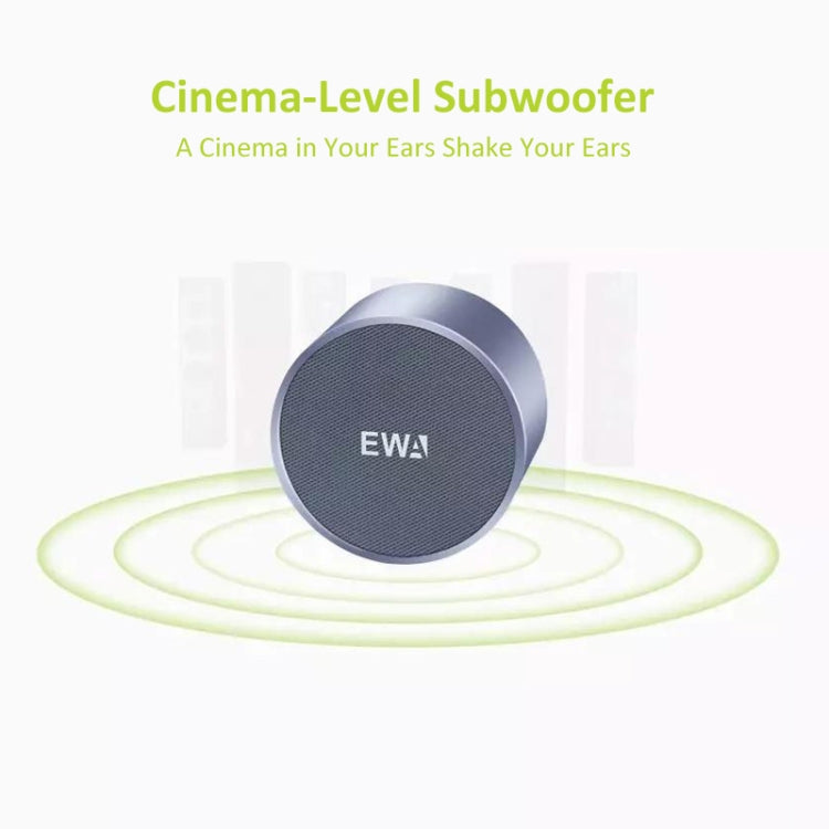 Colunas Mini EWA A3 8W Som Estéreo 3D Surround Altifalantes Bluetooth Sem Fios Portáteis Graves Suporta Cartões TF USB