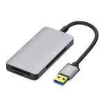 Hub USB3.0 Onten 8107 com leitor de cartões CF SD TF, 8107