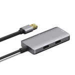 Hub USB3.0 Onten 8107 com leitor de cartões CF SD TF, 8107