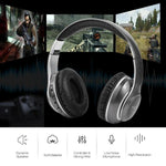 Auricular Bluetooth 5.0 multifunções VJ033, estéreo sem fios, LED, microfone, rádio FM