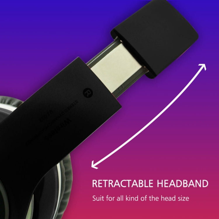 Auricular Bluetooth 5.0 multifunções VJ033, estéreo sem fios, LED, microfone, rádio FM