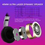Auricular Bluetooth 5.0 multifunções VJ033, estéreo sem fios, LED, microfone, rádio FM