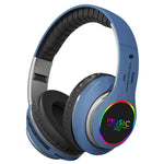 Auricular Bluetooth 5.0 multifunções VJ033, estéreo sem fios, LED, microfone, rádio FM