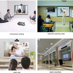 HXSJ A870 Webcam HD 480P para PC com Microfone Absorvente para Skype em Android TV, Câmara de Computador Rotativa USB, 480P