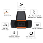 HXSJ A870 Webcam HD 480P para PC com Microfone Absorvente para Skype em Android TV, Câmara de Computador Rotativa USB, 480P