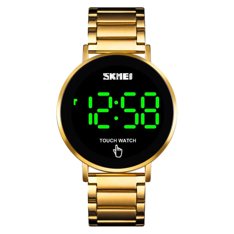 Relógio Masculino SKMEI 1550 Simples e Estiloso com Ecrã Tátil LED Resistente à Água em Aço Inoxidável com Relógio Eletrónico