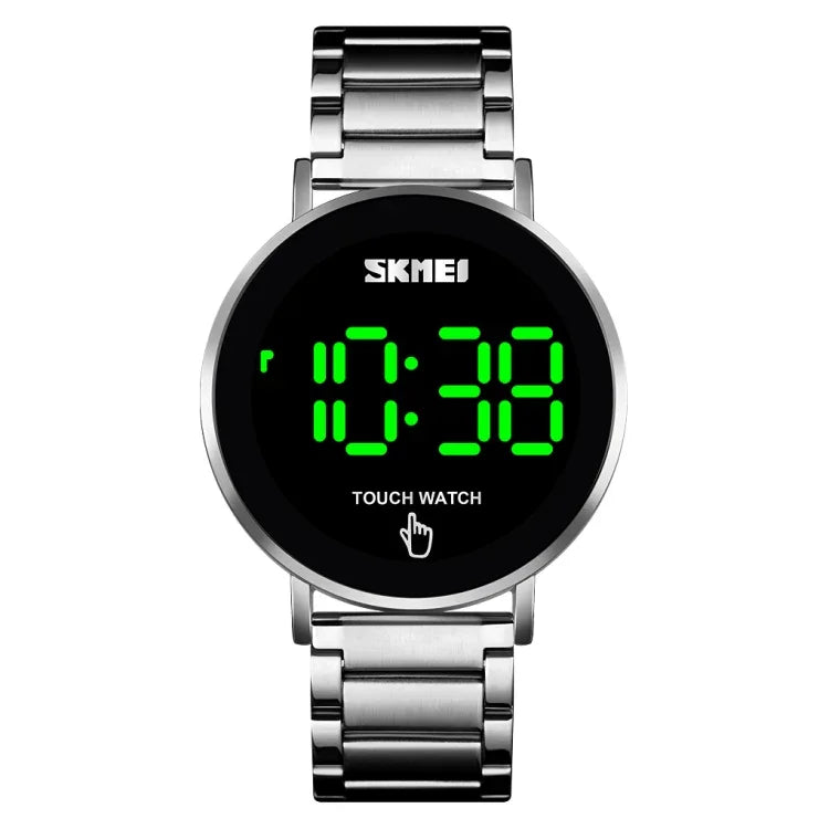 Relógio Masculino SKMEI 1550 Simples e Estiloso com Ecrã Tátil LED Resistente à Água em Aço Inoxidável com Relógio Eletrónico