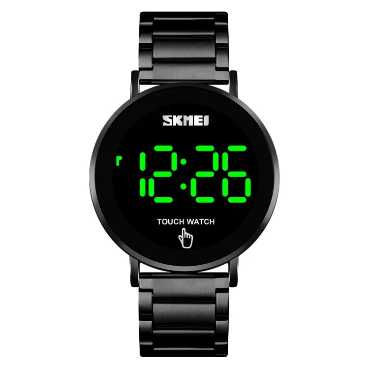 Relógio Masculino SKMEI 1550 Simples e Estiloso com Ecrã Tátil LED Resistente à Água em Aço Inoxidável com Relógio Eletrónico
