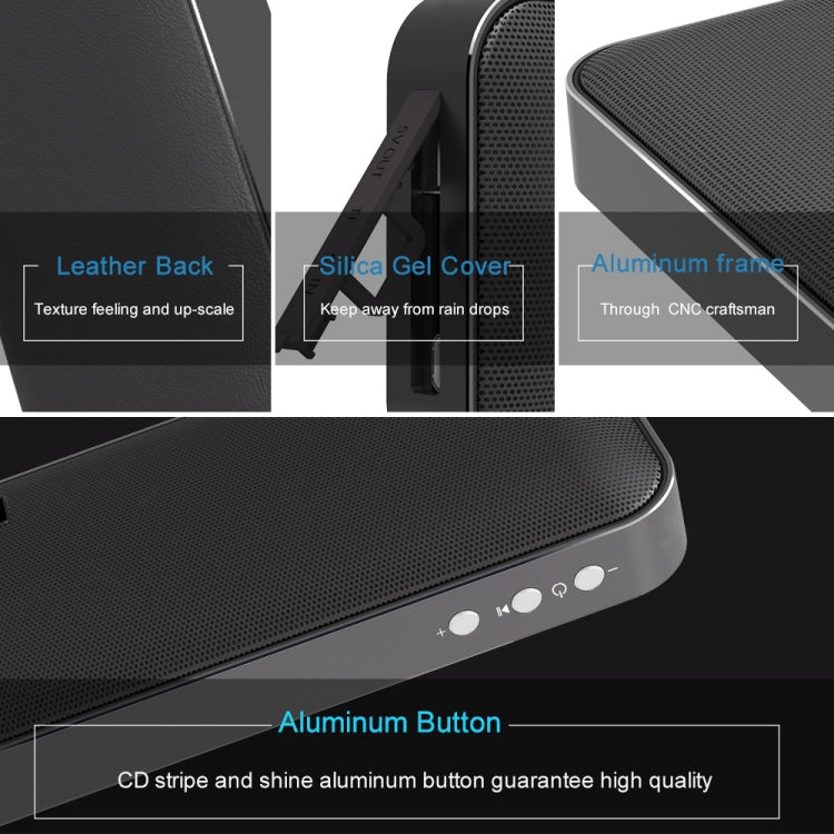 Coluna Bluetooth Sem Fios Portátil AEC BT-205 Altifalante Estéreo Microfone Integrado Suporta Cartão TF