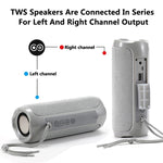 Coluna Bluetooth Impermeável T&G TG191 20W Estéreo Subwoofer com Dupla Membrana Áudio Portátil Rádio FM