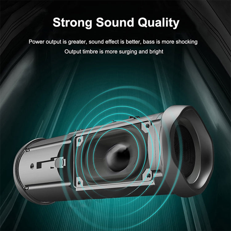 Coluna Bluetooth Impermeável T&G TG191 20W Estéreo Subwoofer com Dupla Membrana Áudio Portátil Rádio FM