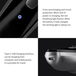 Barbeador Elétrico Portátil para Cuidados Faciais Masculinos Original Xiaomi Youpin BlackStone
