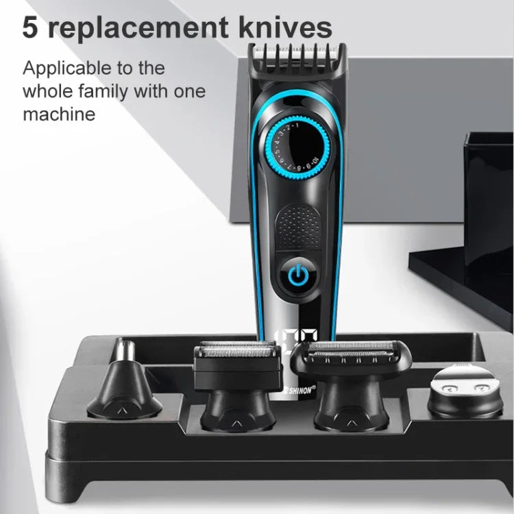 Aparador Multifuncional Elétrico SHINON SH-1831 para Barba, Cabelo e Pêlos do Nariz