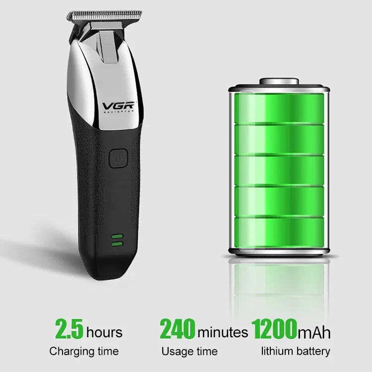 Máquina de Cortar Cabelo Elétrica Portátil USB VGR V-171 5W, V-171