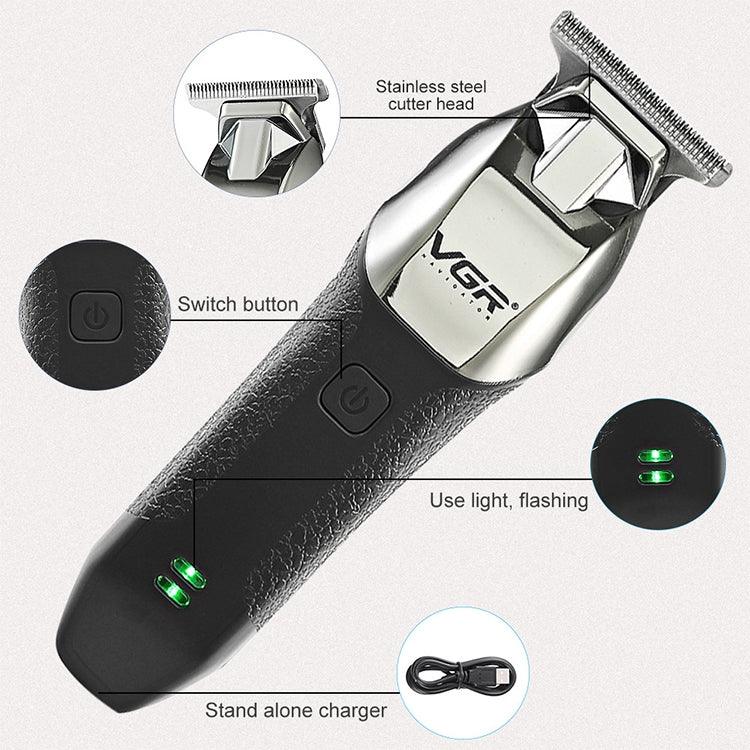 Máquina de Cortar Cabelo Elétrica Portátil USB VGR V-171 5W, V-171