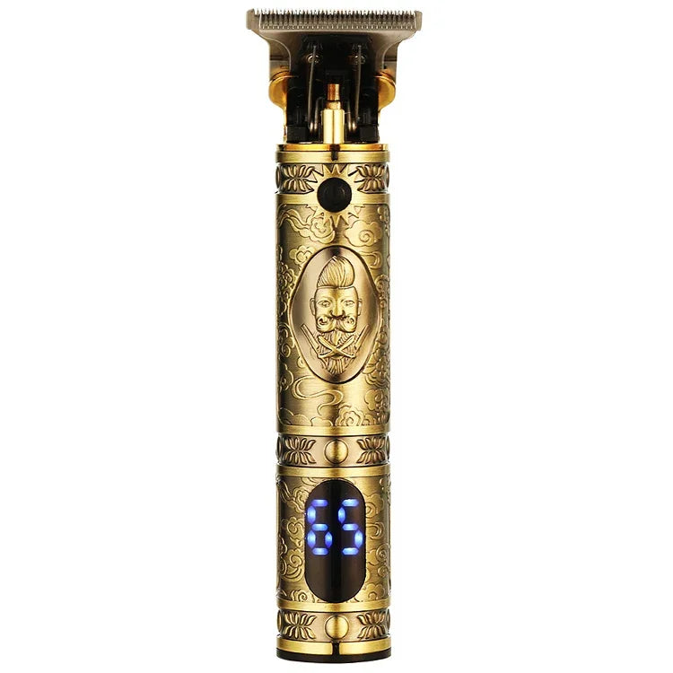 Máquina de Cortar Cabelo Retro com Gravação VGR V-228 5W USB com Ecrã Digital LED, V-228 (Bronze), V-228 (Prateado)