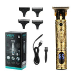 Máquina de Cortar Cabelo Retro com Gravação VGR V-228 5W USB com Ecrã Digital LED, V-228 (Bronze), V-228 (Prateado)