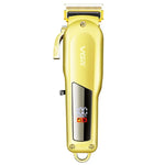Máquina de cortar cabelo elétrica metálica USB 10W VGR V-278 com ecrã digital LED, V-278 (Dourado), V-278 (Prateado)