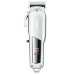 Máquina de cortar cabelo elétrica metálica USB 10W VGR V-278 com ecrã digital LED, V-278 (Dourado), V-278 (Prateado)
