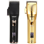 VGR V-280 Aparador de Cabelo Elétrico Metálico USB 10W com Ecrã Digital LED, V-280 (Dourado)