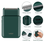 Barbeador elétrico portátil recíproco USB 5W VGR V-390, V-390 (Preto), V-390 (Verde)