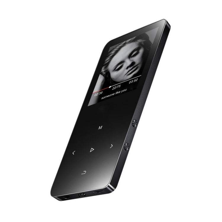 Leitor de música MP3 MP4 Bluetooth metálico com ecrã tátil de 1,8 polegadas, som HiFi, 8GB, X2, 16GB, preto, prata, ouro rosa