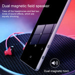 Leitor de música MP3 MP4 Bluetooth metálico com ecrã tátil de 1,8 polegadas, som HiFi, 8GB, X2, 16GB, preto, prata, ouro rosa