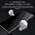 Leitor de música MP3 MP4 Bluetooth metálico com ecrã tátil de 1,8 polegadas, som HiFi, 8GB, X2, 16GB, preto, prata, ouro rosa