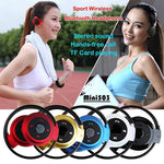 NVAHVA MP3 Player Auricular Bluetooth, Auricular Desportivo Sem Fios com MP3 Player e Rádio FM, Auricular Estéreo com Cartão TF MP3 até 32GB, mini-503 Azul, mini-503 Dourado, mini-503 Preto, mini-503 Vermelho
