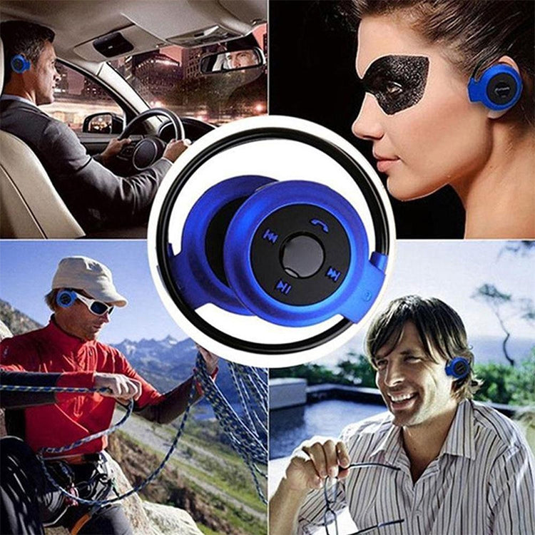 NVAHVA MP3 Player Auricular Bluetooth, Auricular Desportivo Sem Fios com MP3 Player e Rádio FM, Auricular Estéreo com Cartão TF MP3 até 32GB, mini-503 Azul, mini-503 Dourado, mini-503 Preto, mini-503 Vermelho