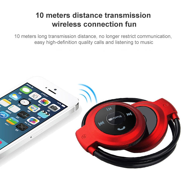 NVAHVA MP3 Player Auricular Bluetooth, Auricular Desportivo Sem Fios com MP3 Player e Rádio FM, Auricular Estéreo com Cartão TF MP3 até 32GB, mini-503 Azul, mini-503 Dourado, mini-503 Preto, mini-503 Vermelho