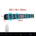 Coluna de Som para TV 20W Bluetooth Rádio FM Sistema de Cinema em Casa Subwoofer Sem Fios Portátil Baixo MP3 Boombox para Xiaomi